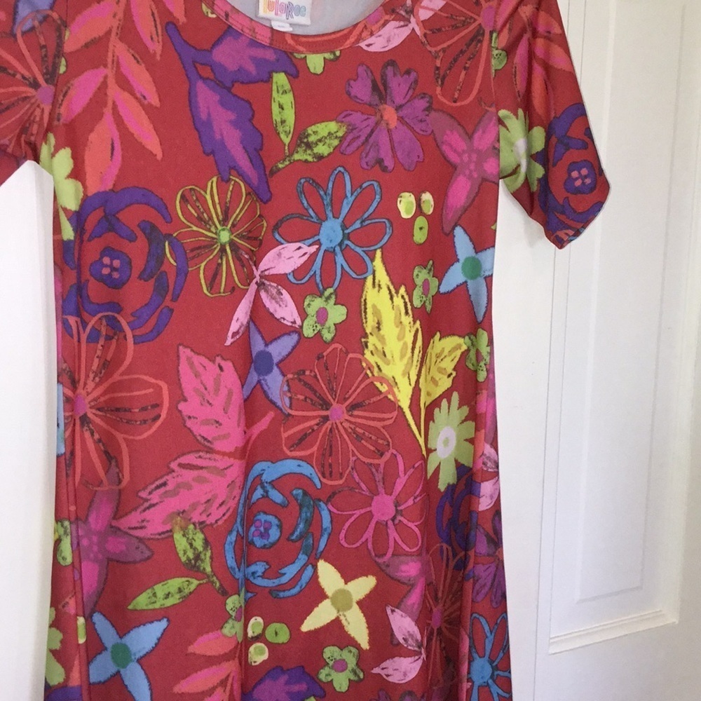 Lularoe girls dress funky floral 12 - Picture 2 of 5